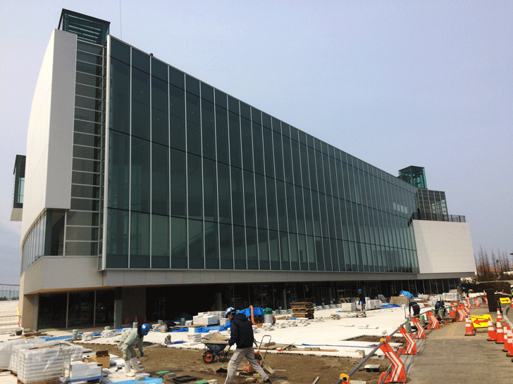 建設中の富山県美術館