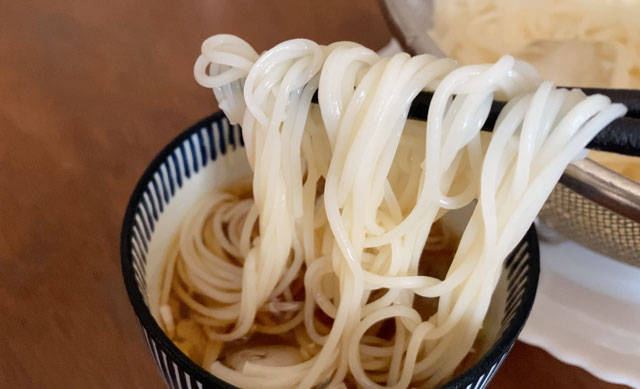 富山名物「砺波市の大門素麺」を食べる