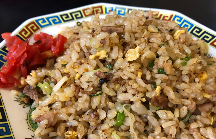 大沢野の人気ラーメン店 五衛門(ごえもん)の炒飯(チャーハン)