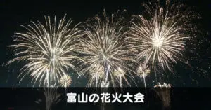 富山の花火大会情報2025】夏冬32スポットの日程・場所マップ・打上げ数