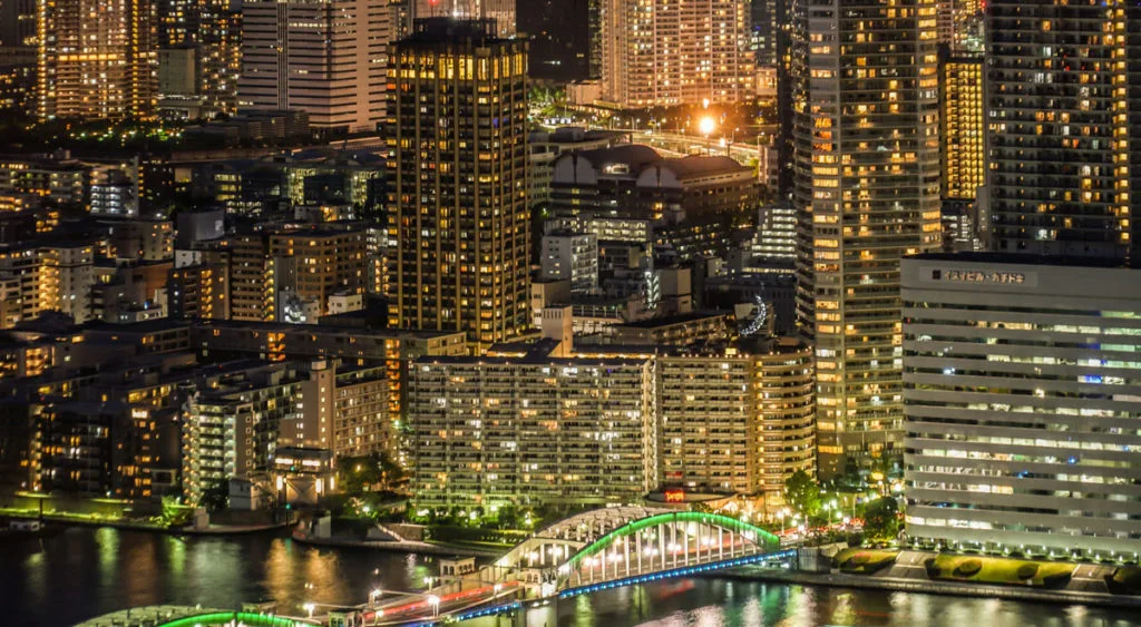 カレッタ汐留からの東京の夜景
