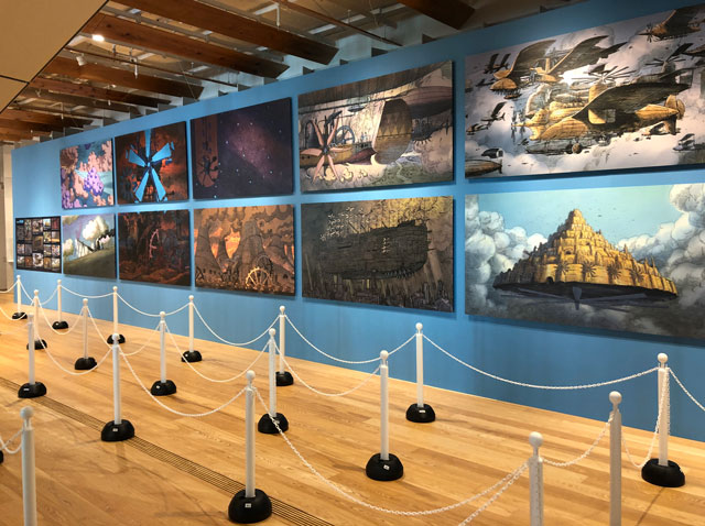 ジブリの大博覧会in富山に展示されている風景画