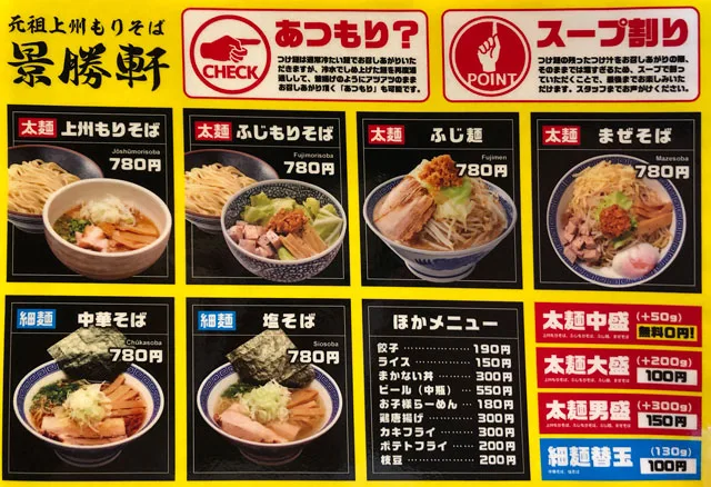景勝軒けいしょうけん 富山店 山室の濃いめのつけ麺 元祖上州もりそばのラーメン屋さん 富山暮らし