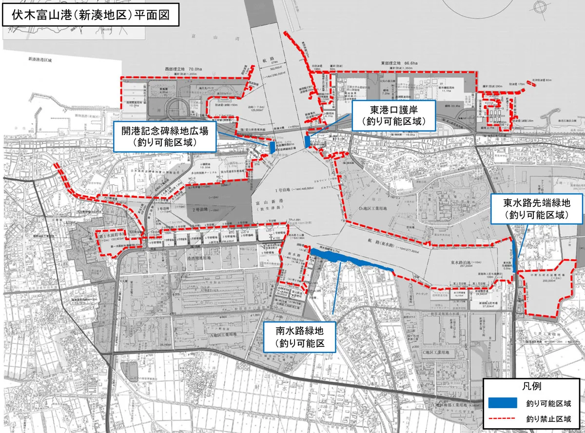 富山新港東堤防立ち入り禁止 釣り人悲報 転落死亡事故のせい 釣り可能なのは 富山暮らし