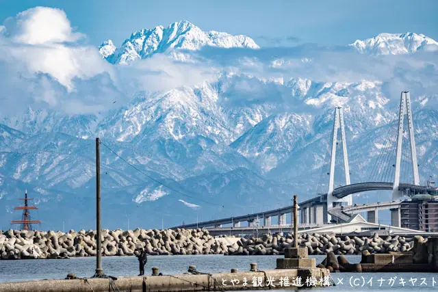 富山の写真家イナガキヤストさんが撮影した新湊大橋