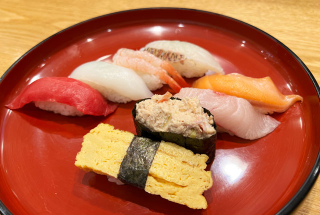 富山県の回転寿司回転寿司 すし食いねえのランチセット