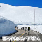【行き方】雪の大谷へのアクセスを徹底解説【富山側＆長野側】