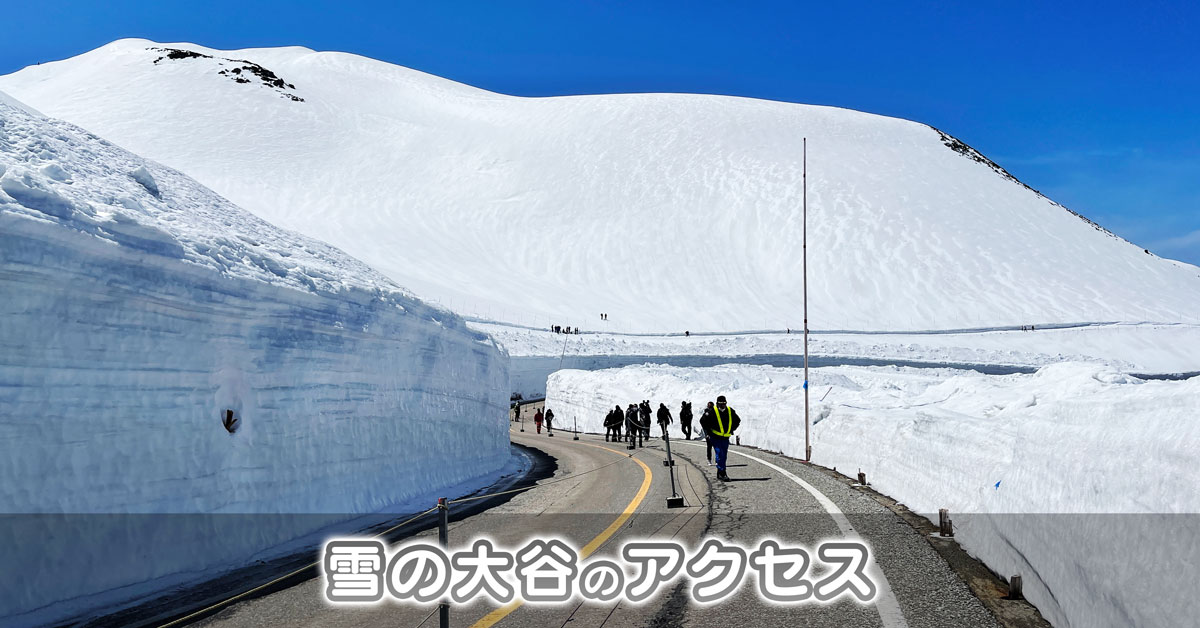 【行き方】雪の大谷へのアクセスを徹底解説【富山側＆長野側】