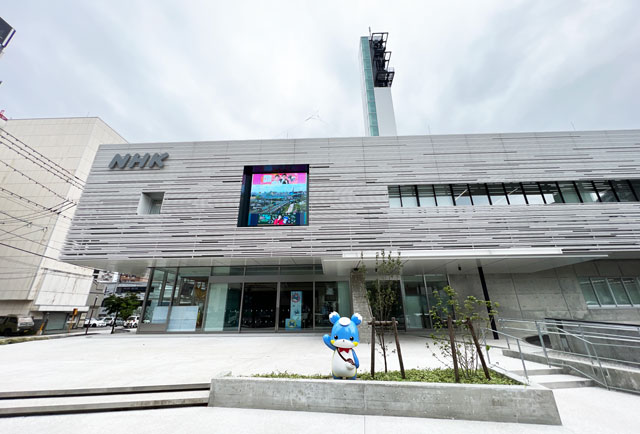 新しいNHK富山放送局の建物外観