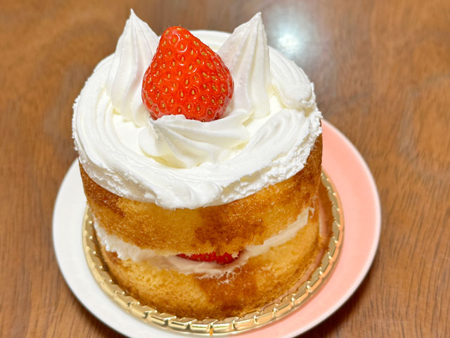 不二家 富山マルート店の伝承の味 不二家のショートケーキ